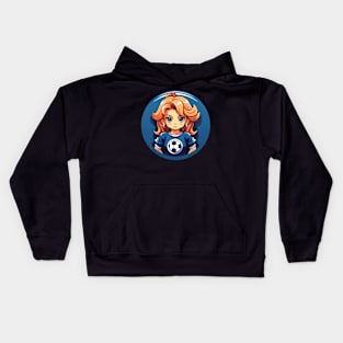 Soccer girl Kids Hoodie